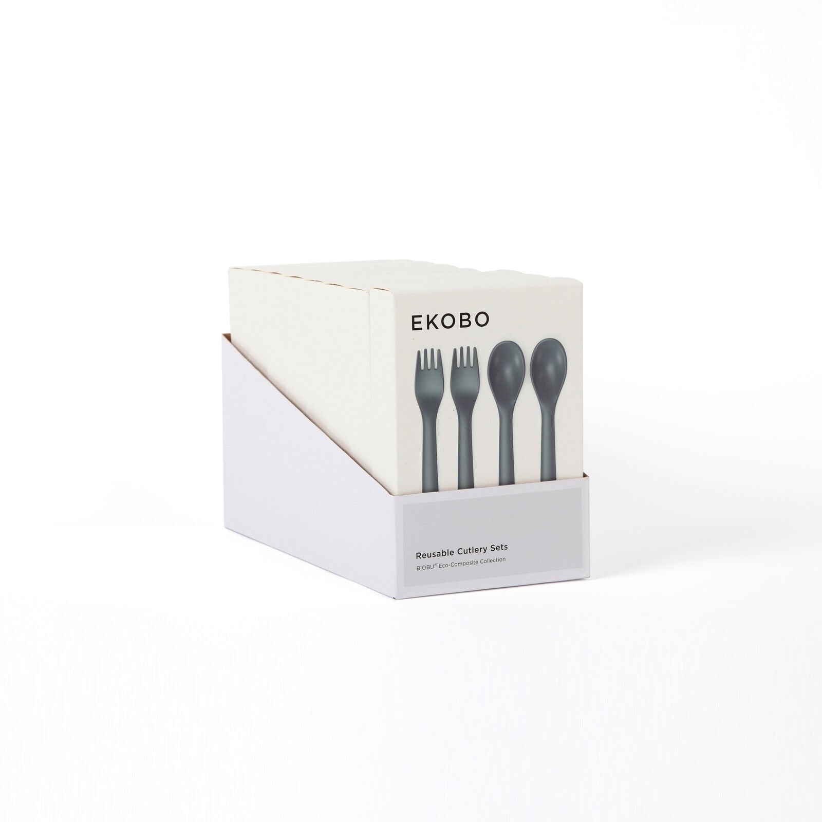 Reusable Cutlery Set Duos #color_Storm
