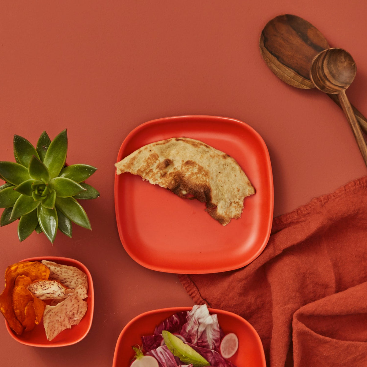The Big Salad Set #color_Persimmon