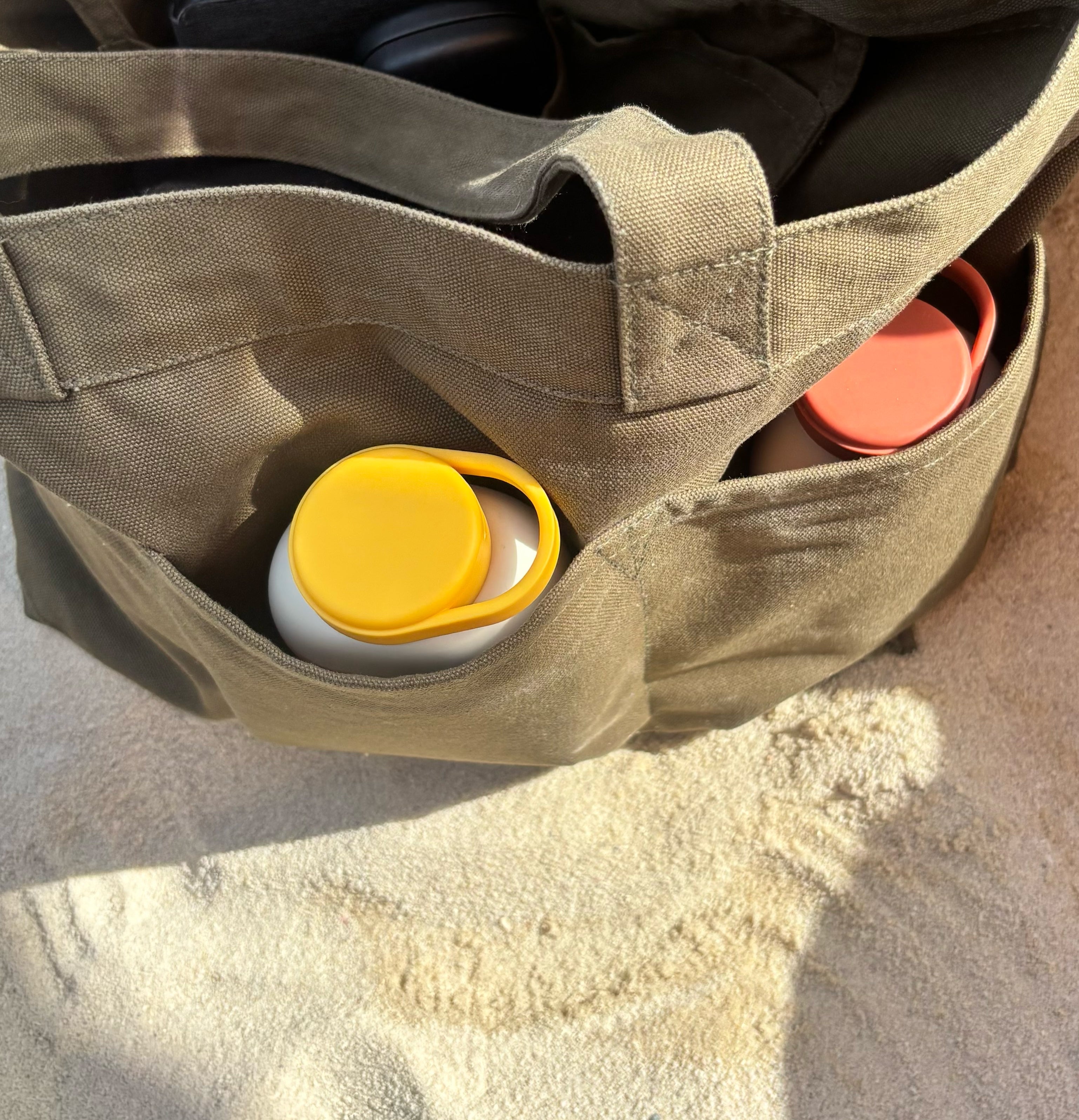 Slim Water Bottle 12 oz Ivory / Mimosa