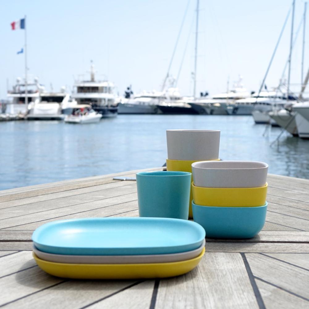 Medium Plate - Set of 4 #color_Lagoon
