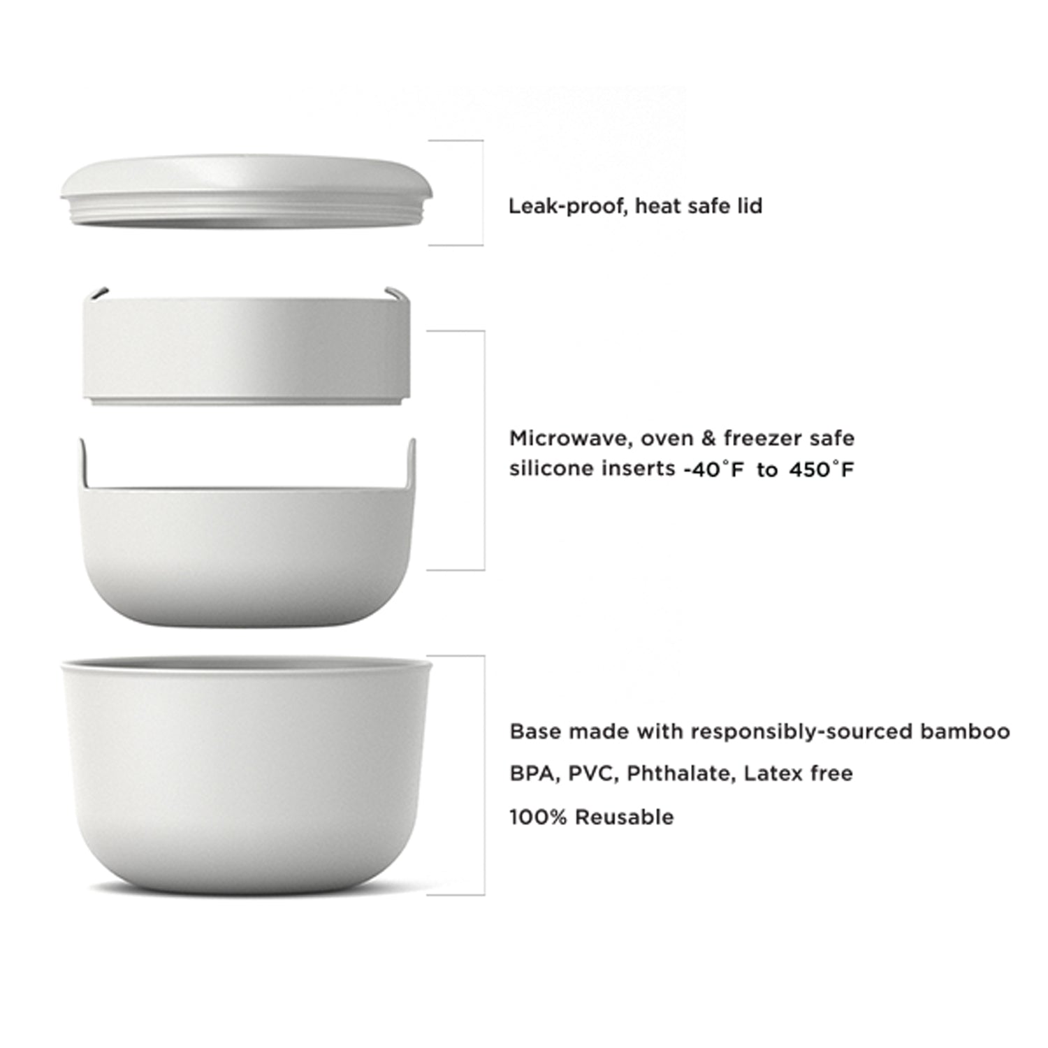 Lunch Set with heat-safe insert - 40 oz #color_Blush