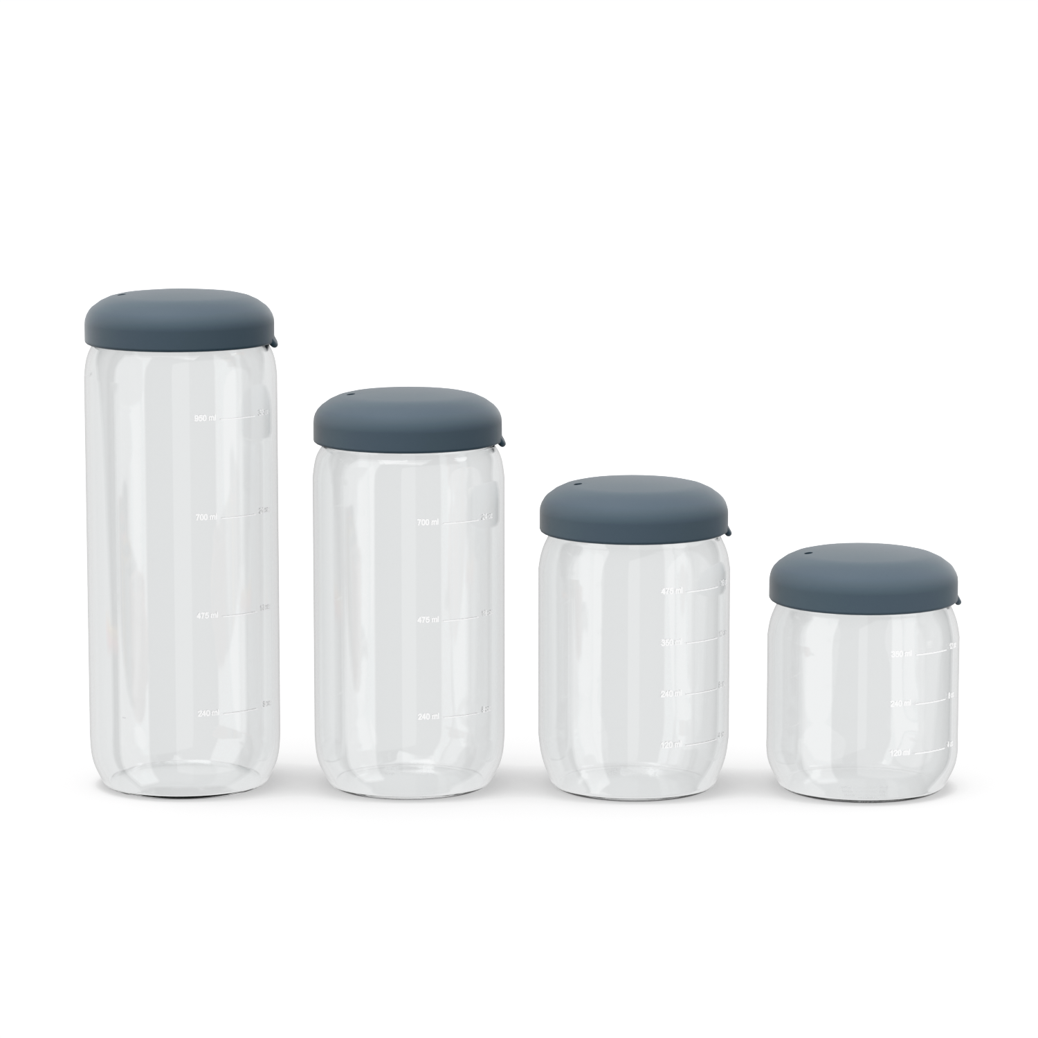 Food Storage Jar - Set of 4 #color_Storm