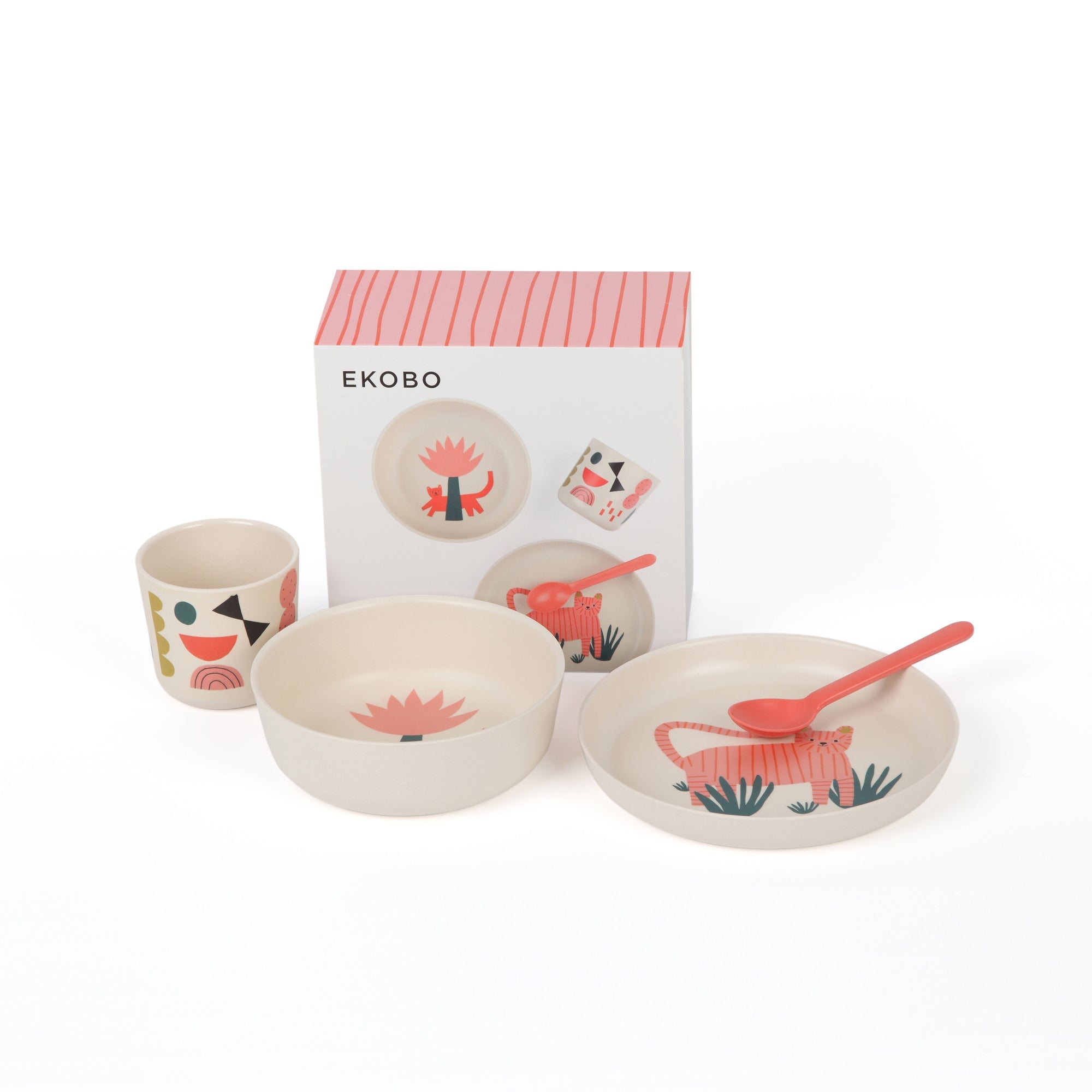 EKOBO Illustrated Bamboo Kid Set - Thumbnail 2