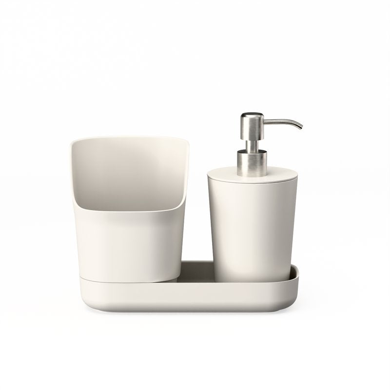 Duo Sink Caddy Organizer & Soap Dispenser