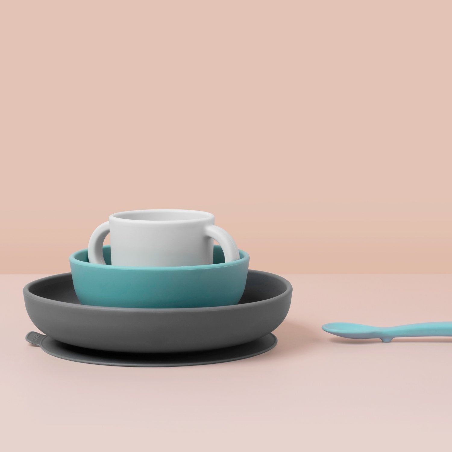 Silicone Baby Meal Set #color_Lagoon