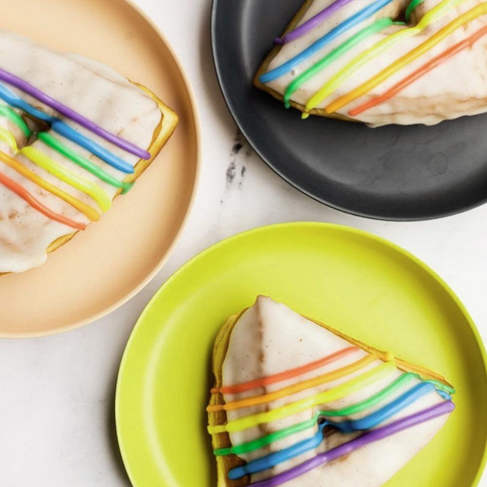 Kids Plate - Set of 4 #color_Lime