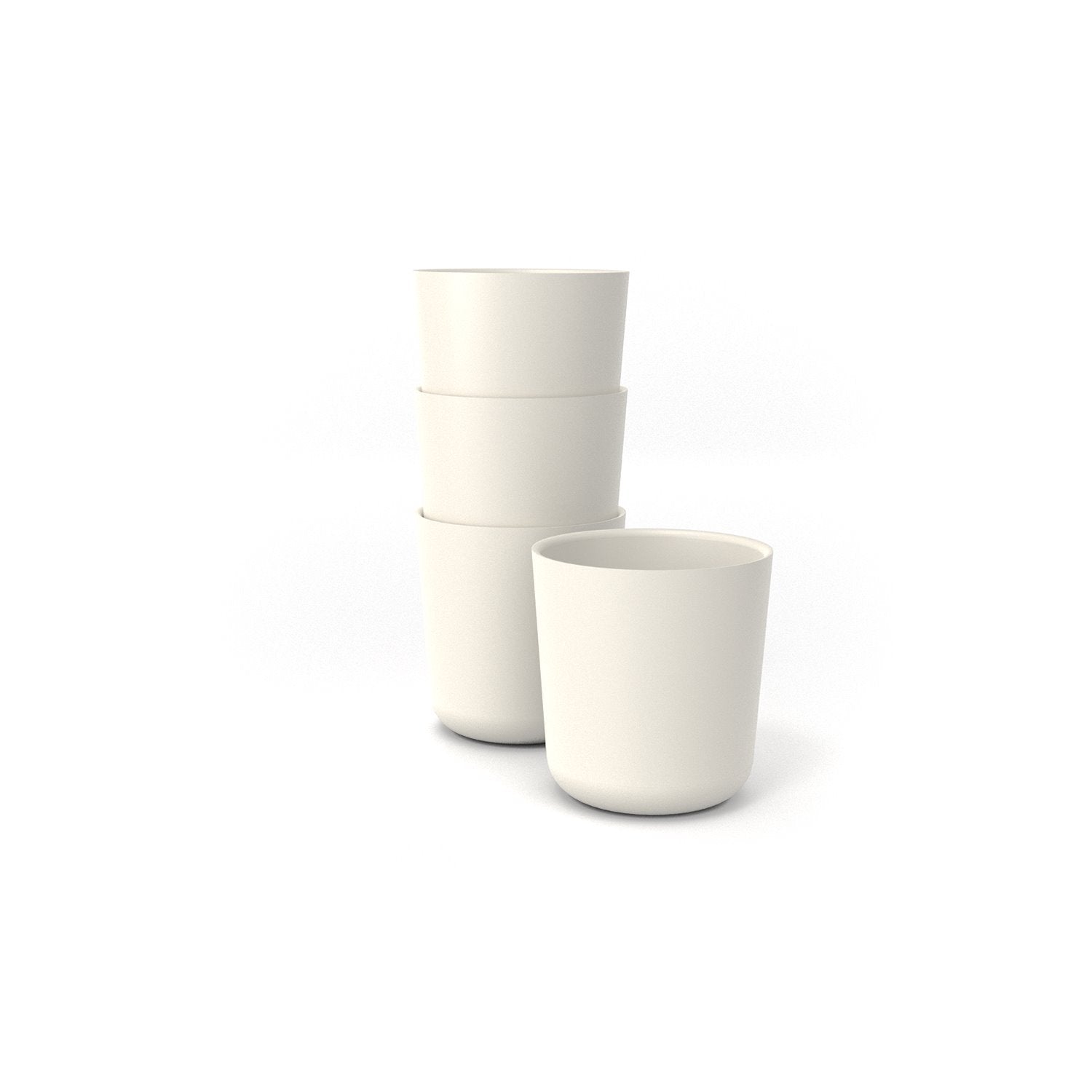 Medium Cup - Set of 4 #color_Off White