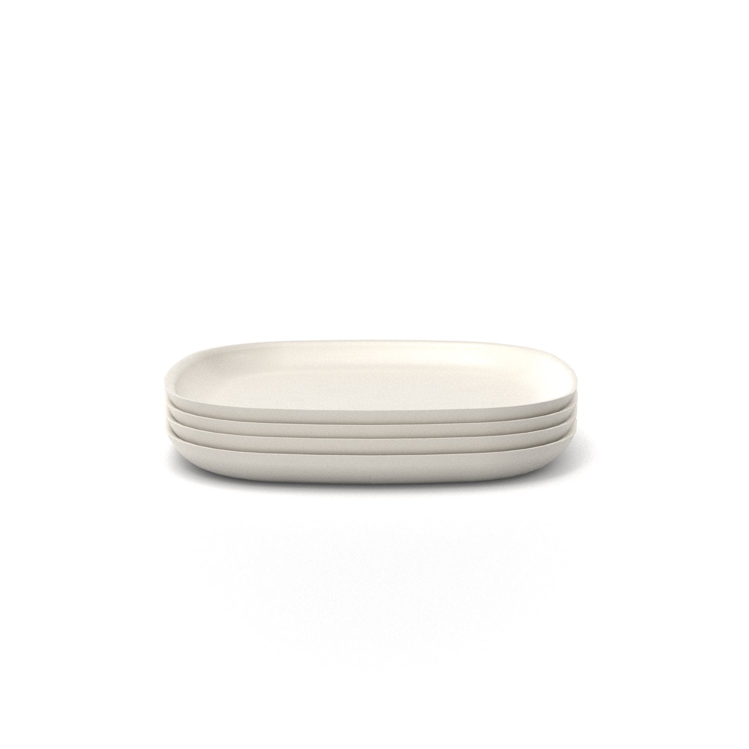 Medium Plate - Set of 4 #color_Off White