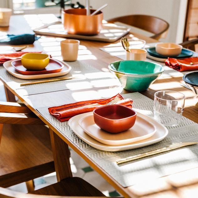 Medium Plate - Set of 4 #color_Off White
