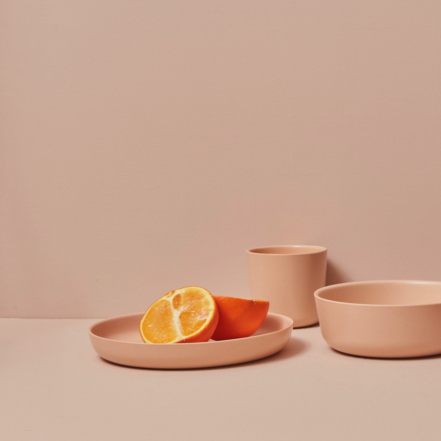 Kids Plate - Set of 4 #color_Blush