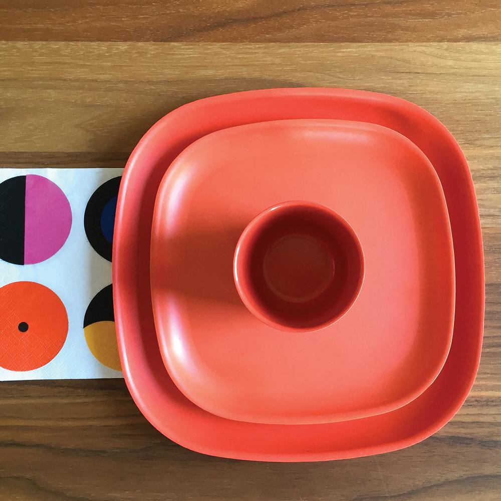 Dinner Plate - Set of 4 #color_Persimmon