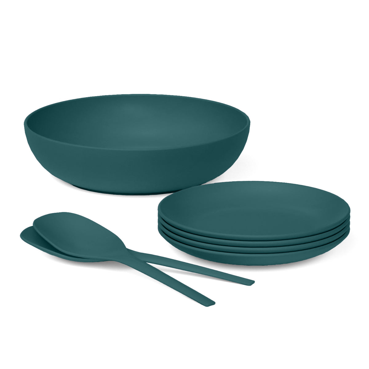 The Round Salad Set #color_Blue Abyss