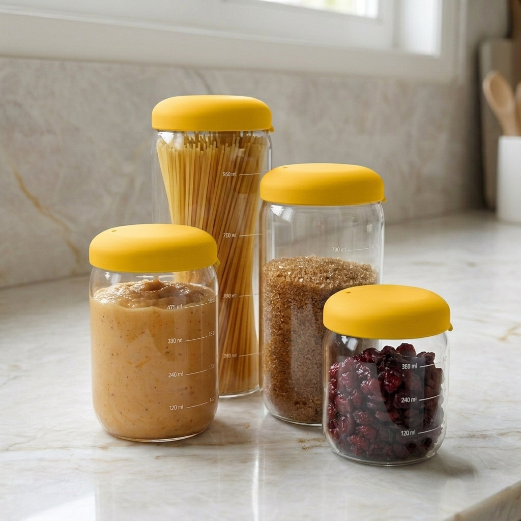 Food Storage Jar - Set of 4 #color_Mimosa