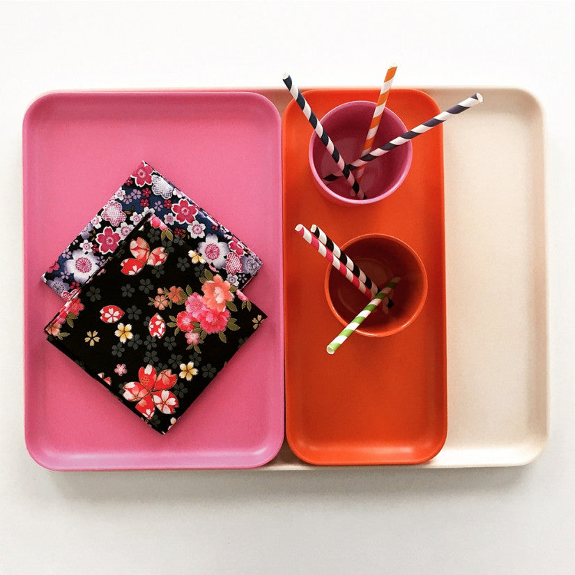 Small Tray - Set of 2 #color_Persimmon