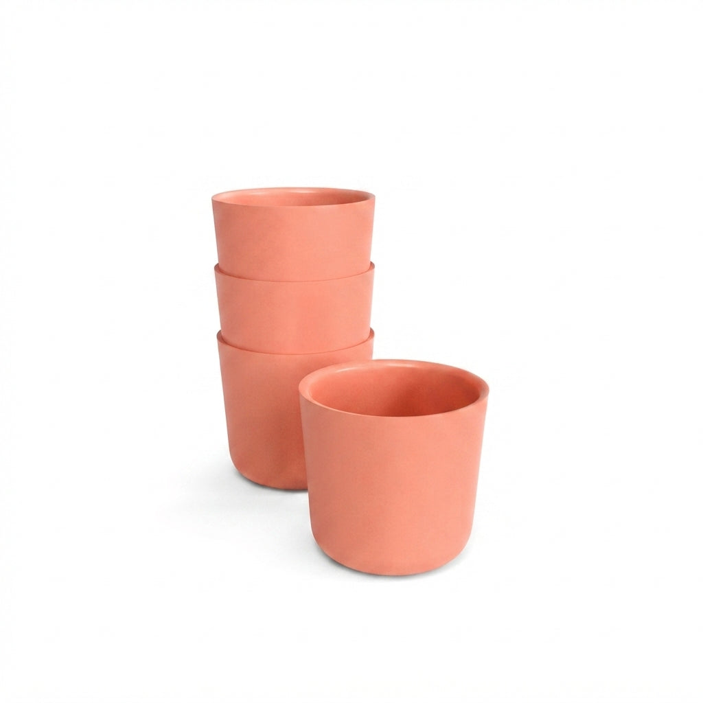 Small Cup - Set of 4 #color_Coral