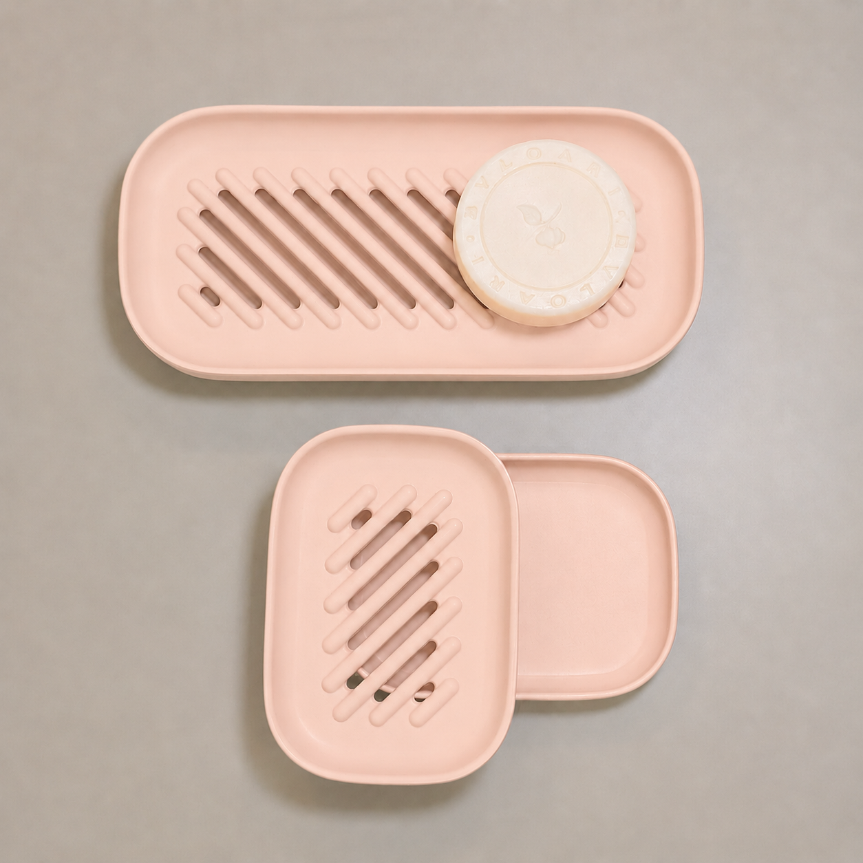 Self-Draining Soap Dish - Blush - Set of 2