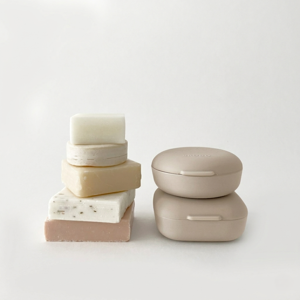 Square Travel Soap Box - Sand