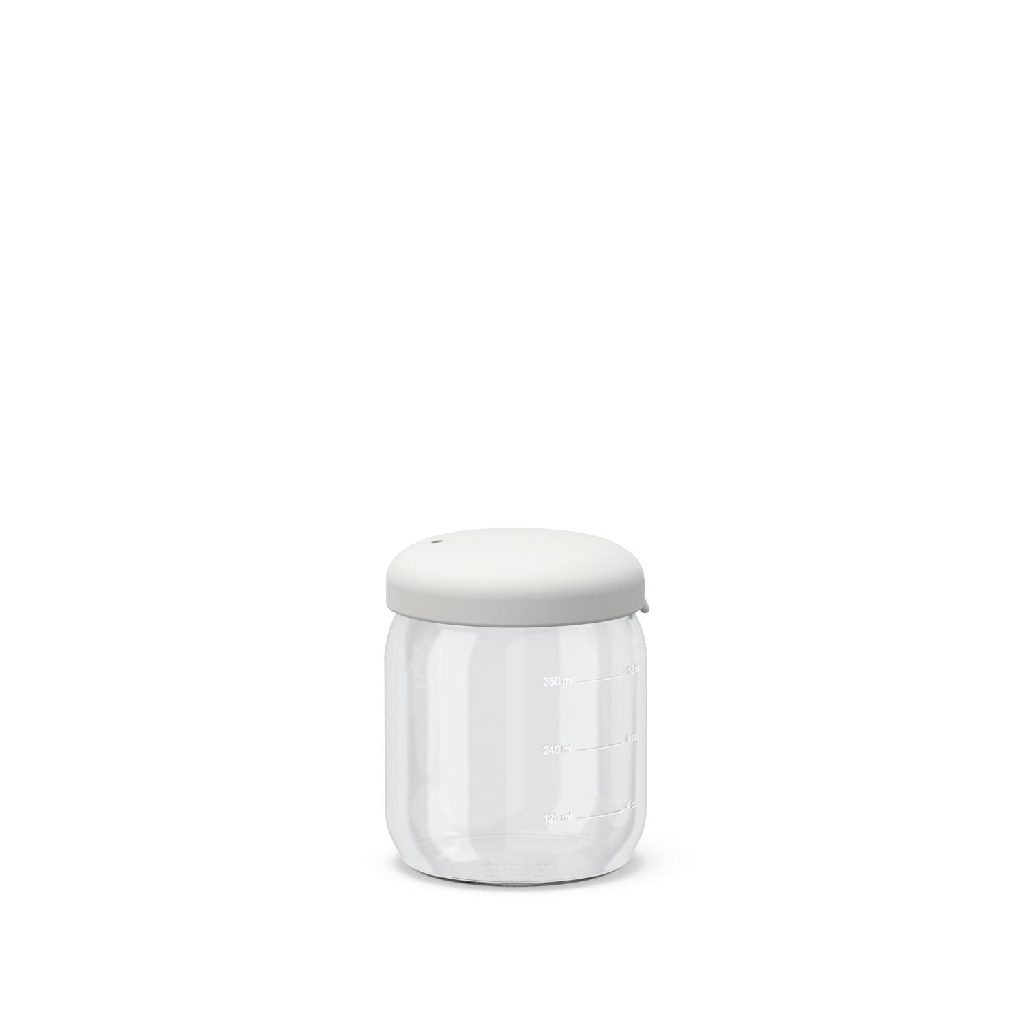 Food Storage Jar in Borosilicate Glass - 12 oz #color_Cloud
