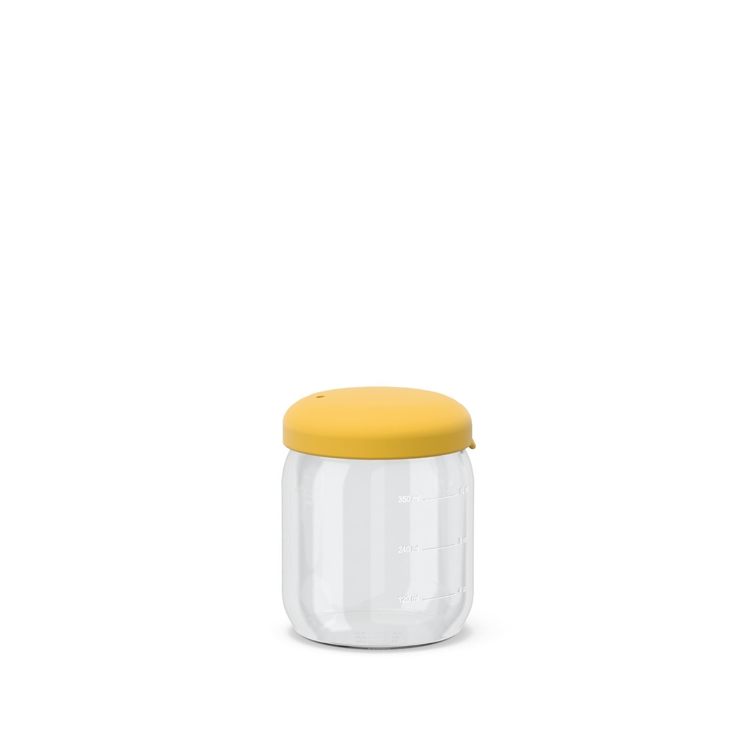 Food Storage Jar in Borosilicate Glass - 12 oz #color_Mimosa