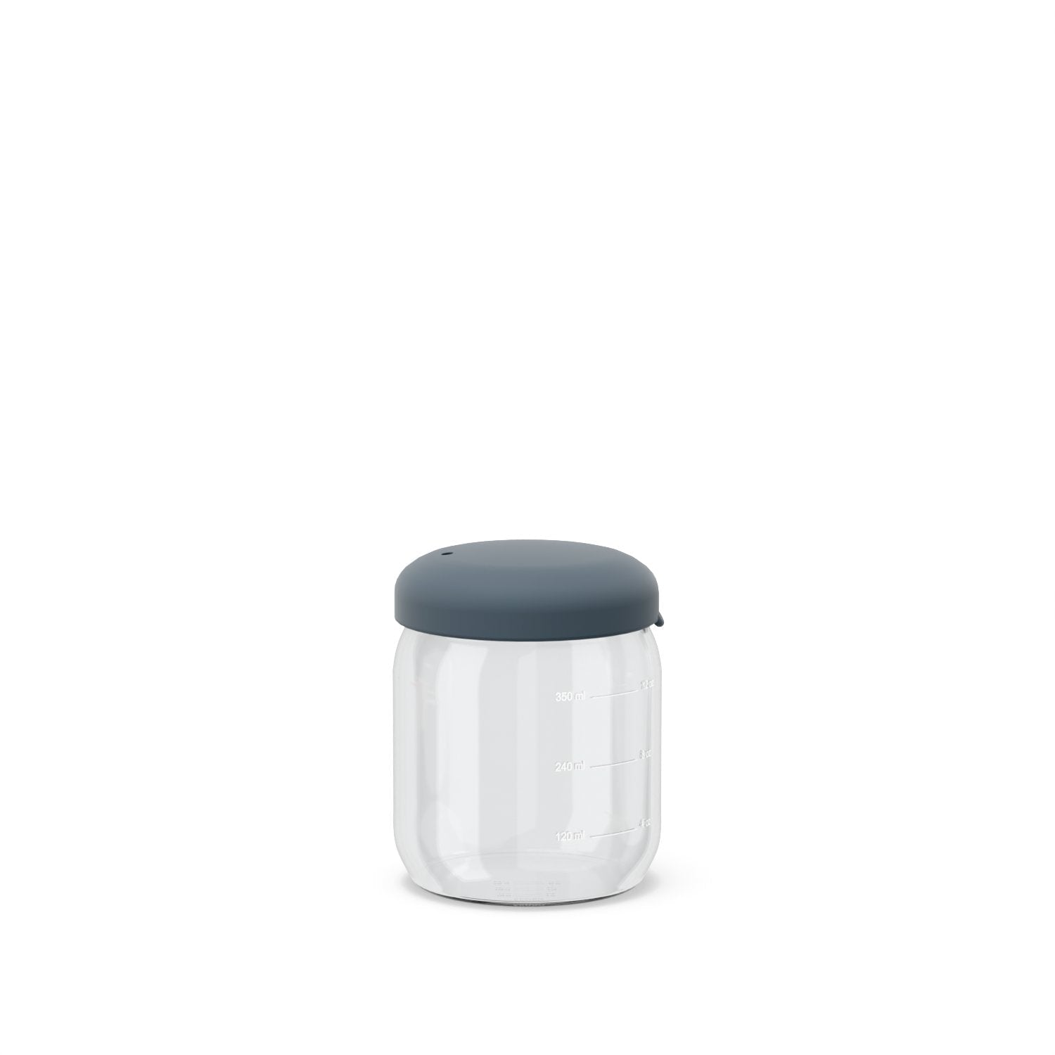 Food Storage Jar in Borosilicate Glass - 12 oz #color_Storm