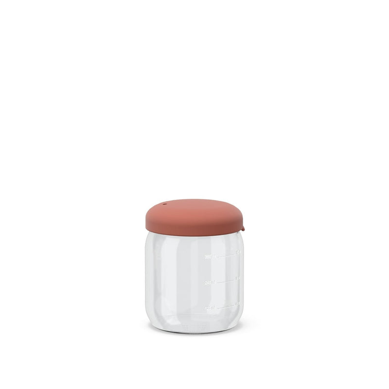 Food Storage Jar in Borosilicate Glass 350 ml - Terracotta EKOBO USA