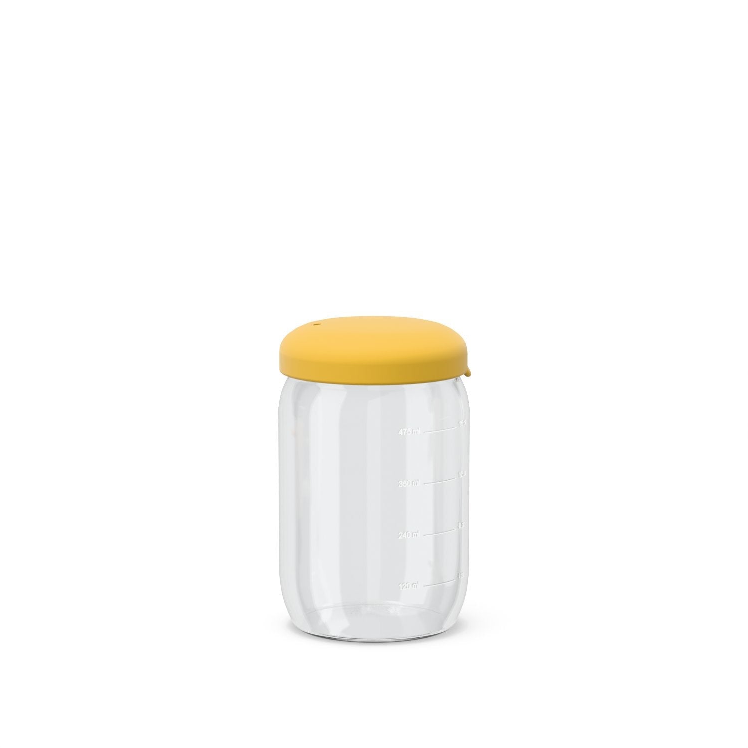Food Storage Jar in Borosilicate Glass - 17 oz #color_Mimosa