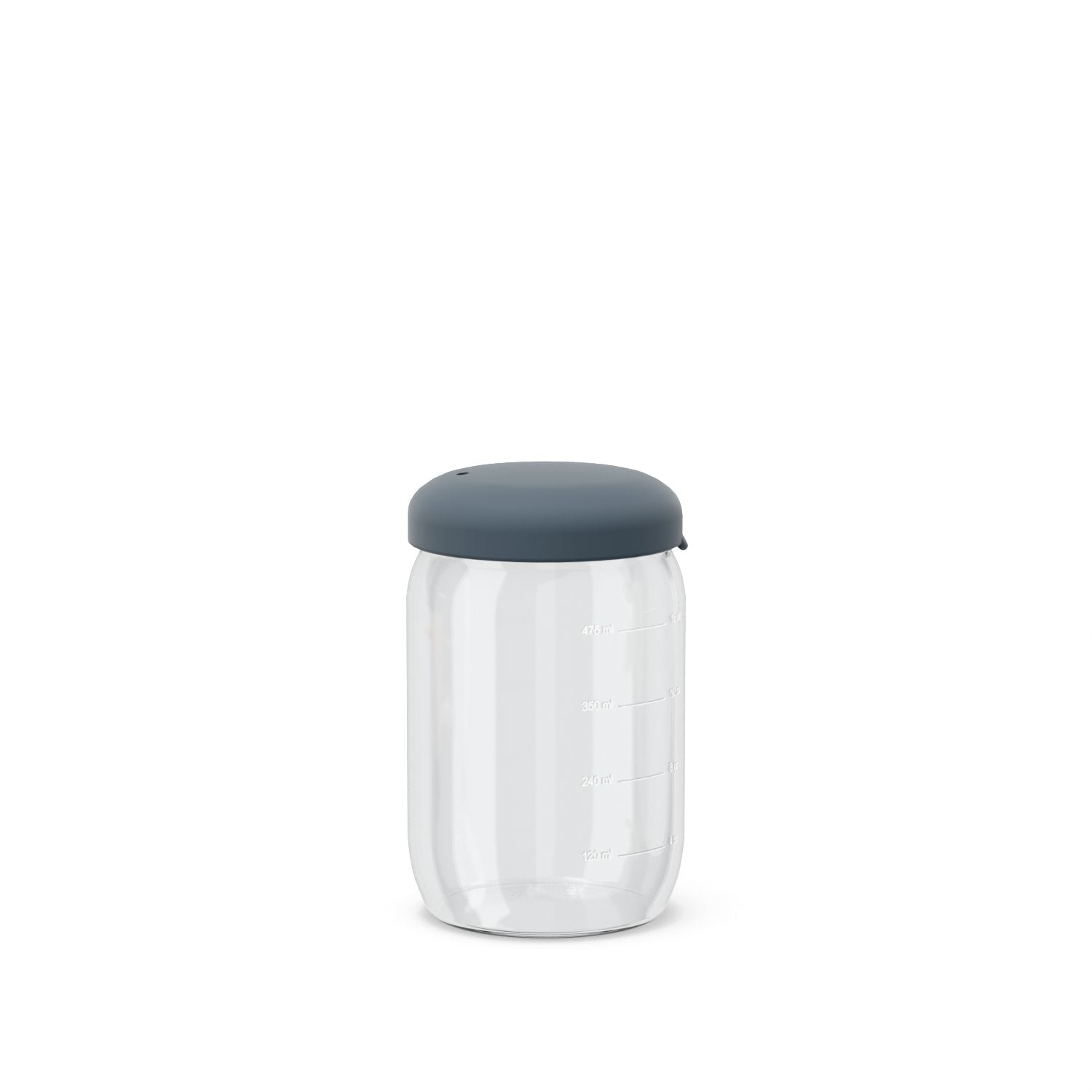 Food Storage Jar in Borosilicate Glass - 17 oz #color_Storm