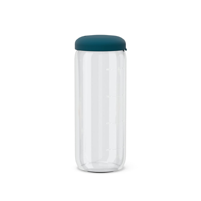 Food Storage Jar in Borosilicate Glass 1000 ml - Blue Abyss EKOBO