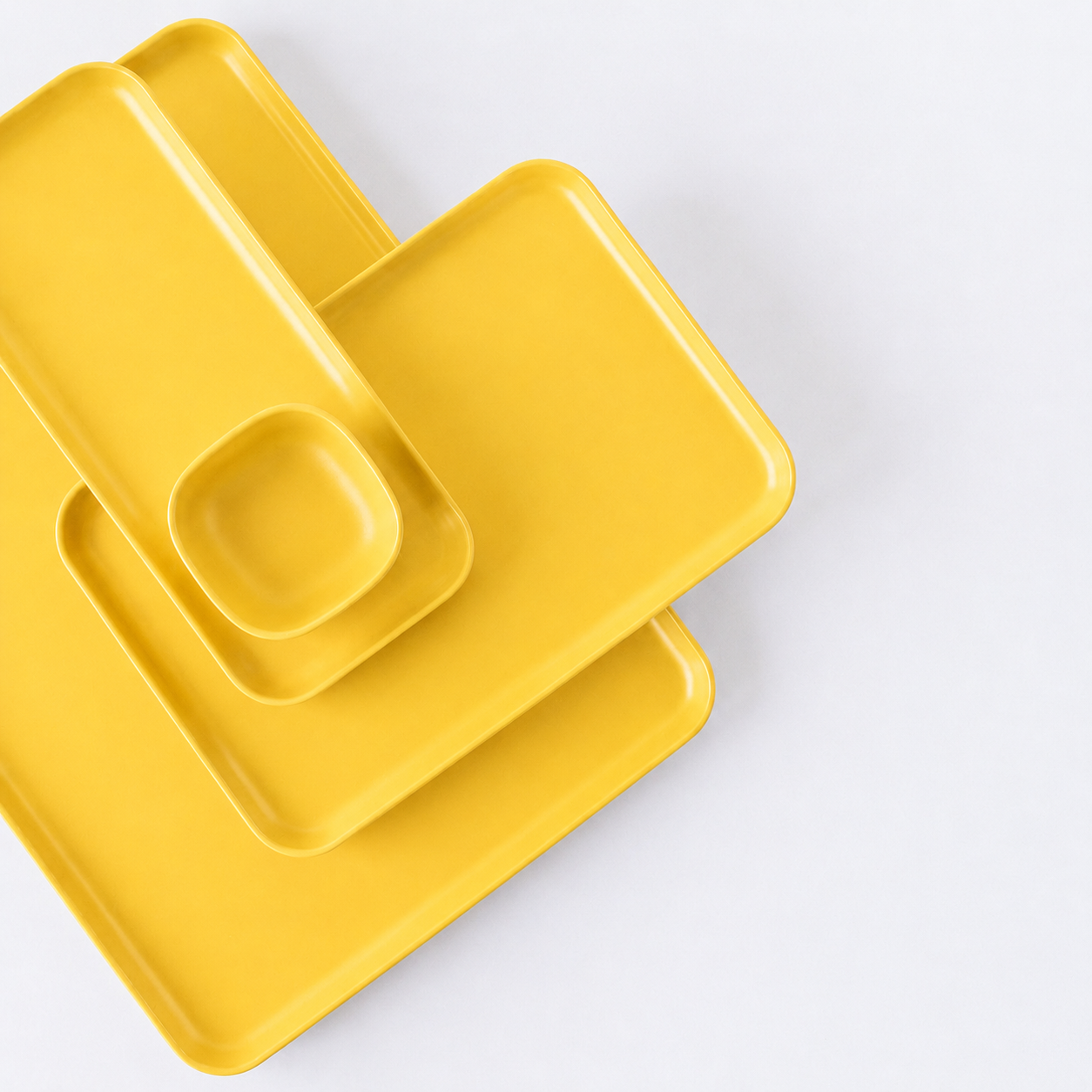 Small Tray - Set of 2 #color_Lemon
