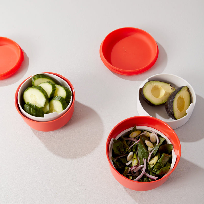 Lunch Set with heat-safe inserts - Persimmon