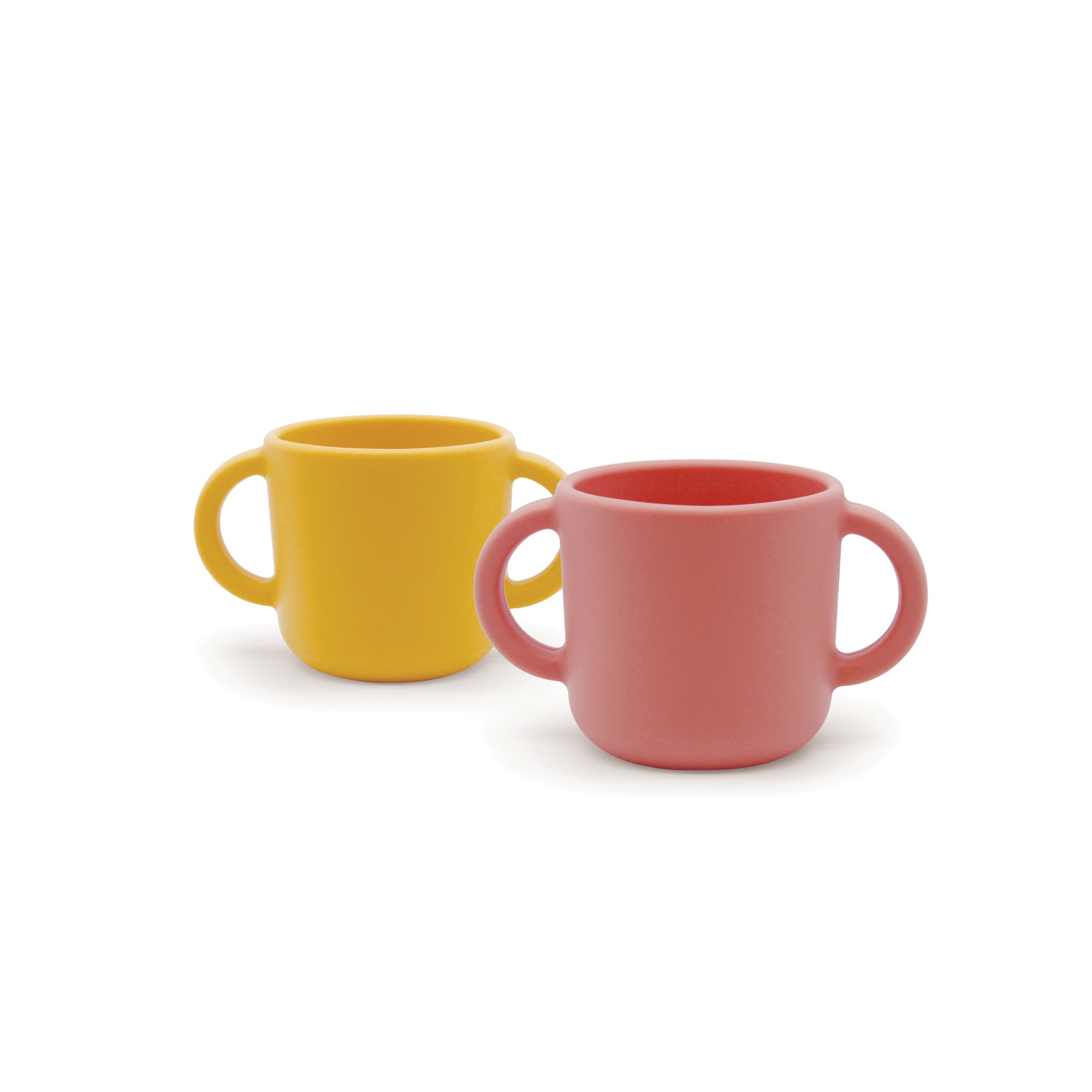 Silicone Training Cup Set - Coral / Mimosa