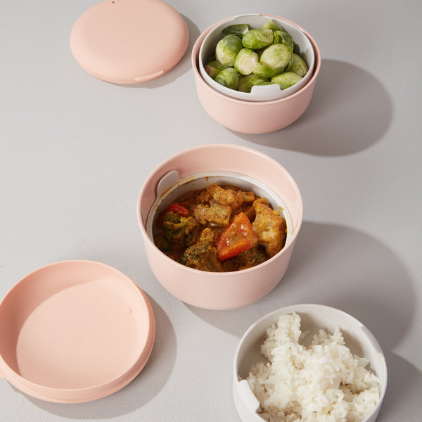 Lunch Set with heat-safe insert - Blush