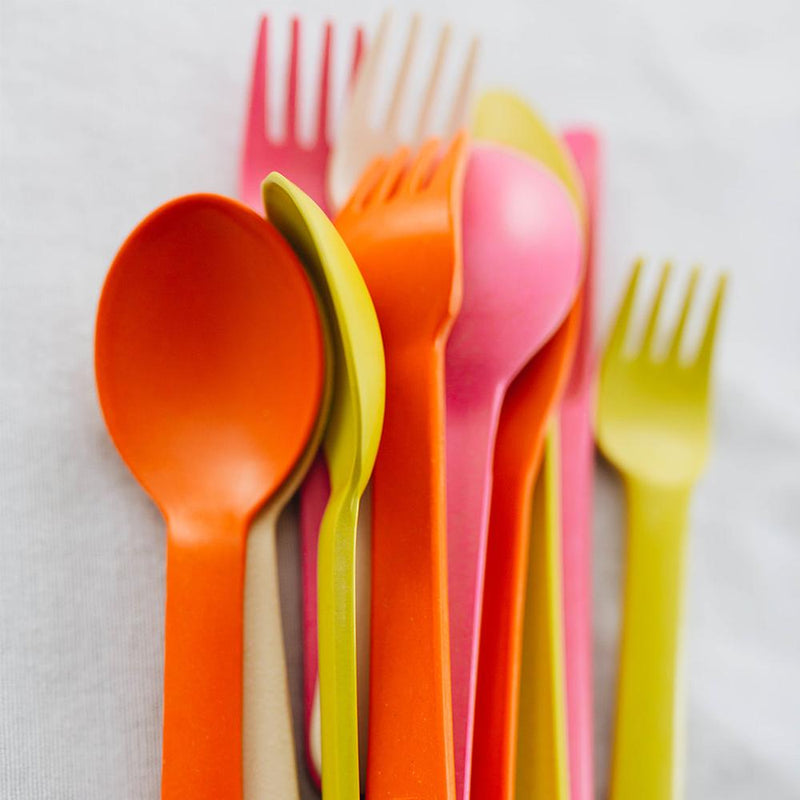 Reusable Cutlery Set - Lime