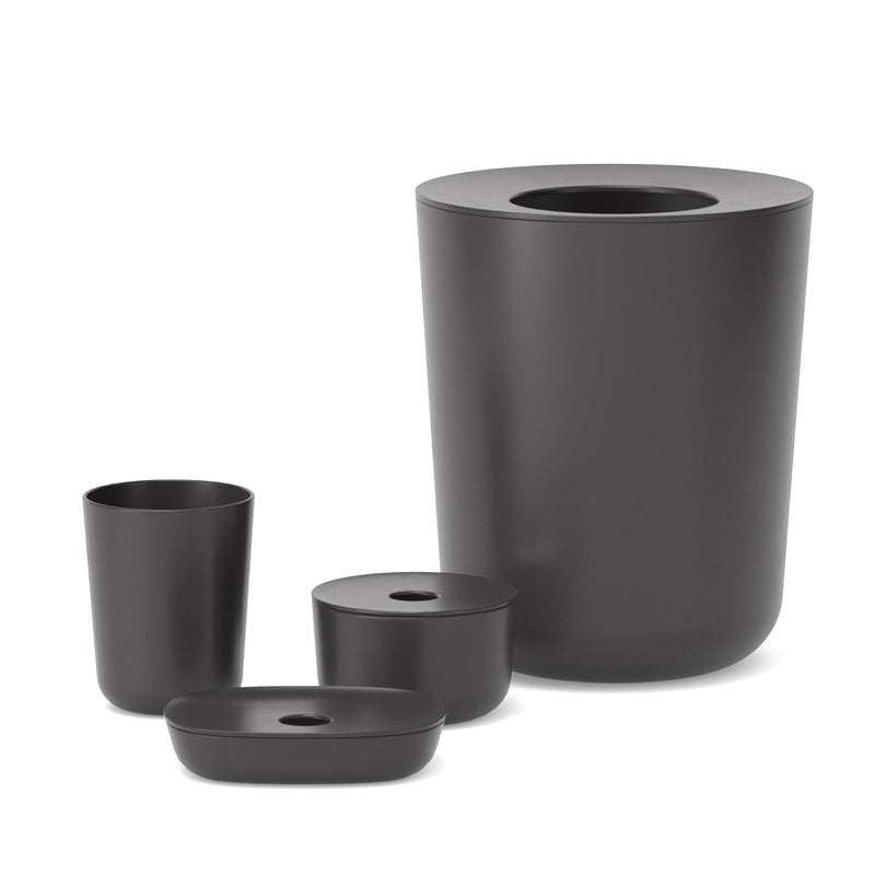 4-Piece Bathroom Set - Black