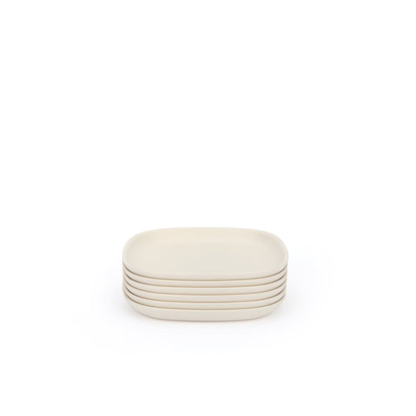 Cocktail Plate Set x 6 - Off White