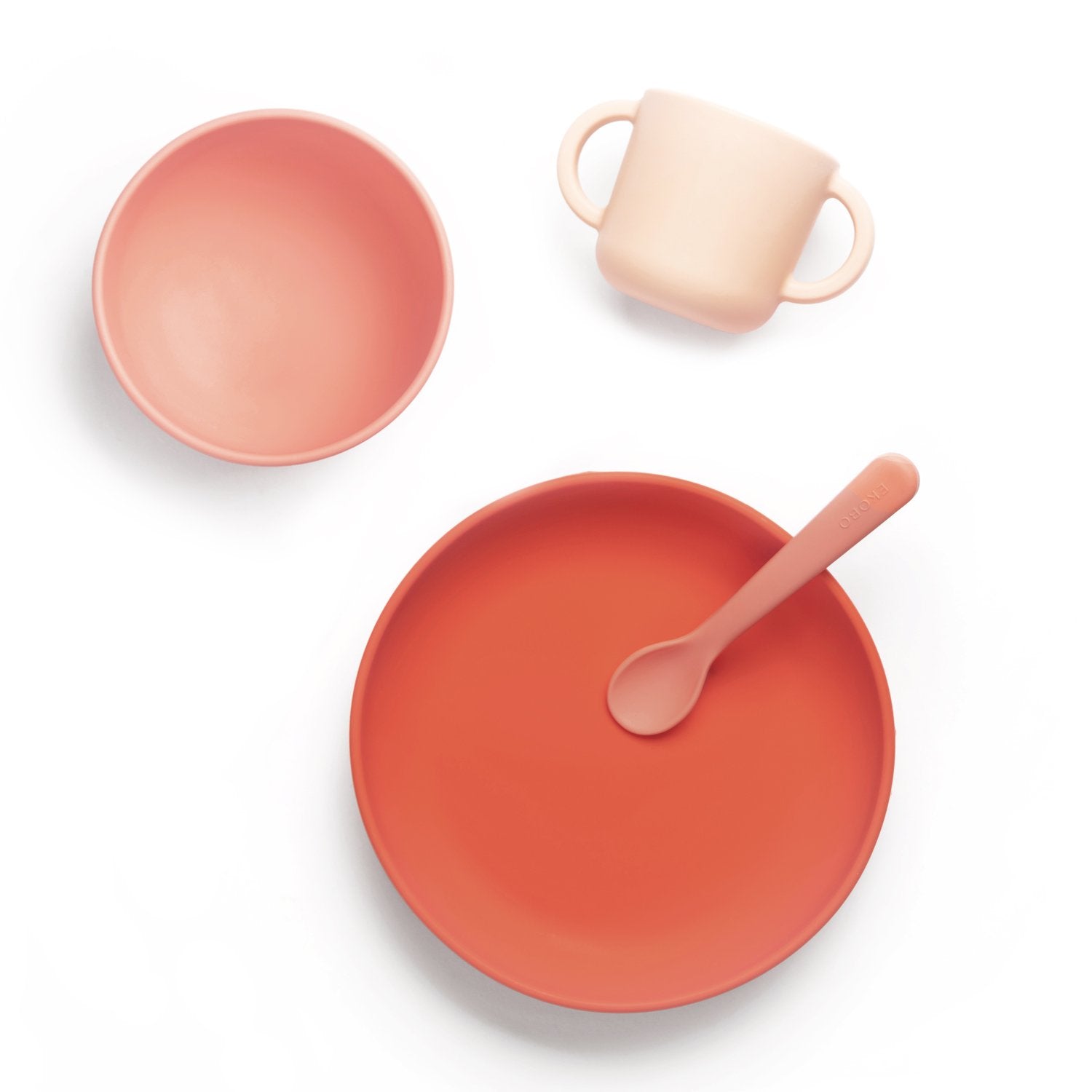 Silicone Baby Meal Set #color_Coral