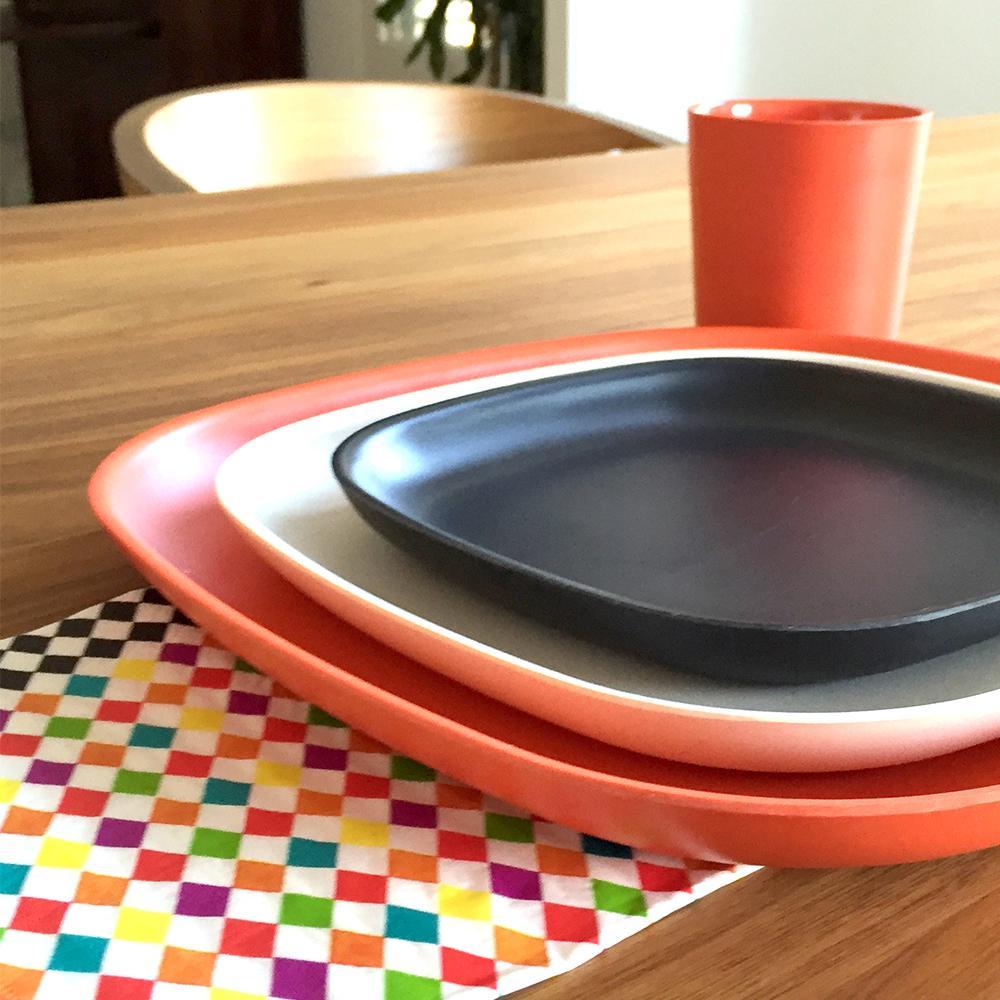 Bamboo Dinner Plate - Black - Thumbnail 4