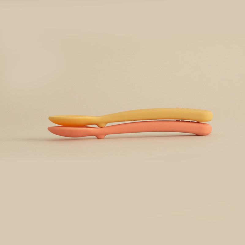 Silicone Spoon Set - Mimosa / Coral